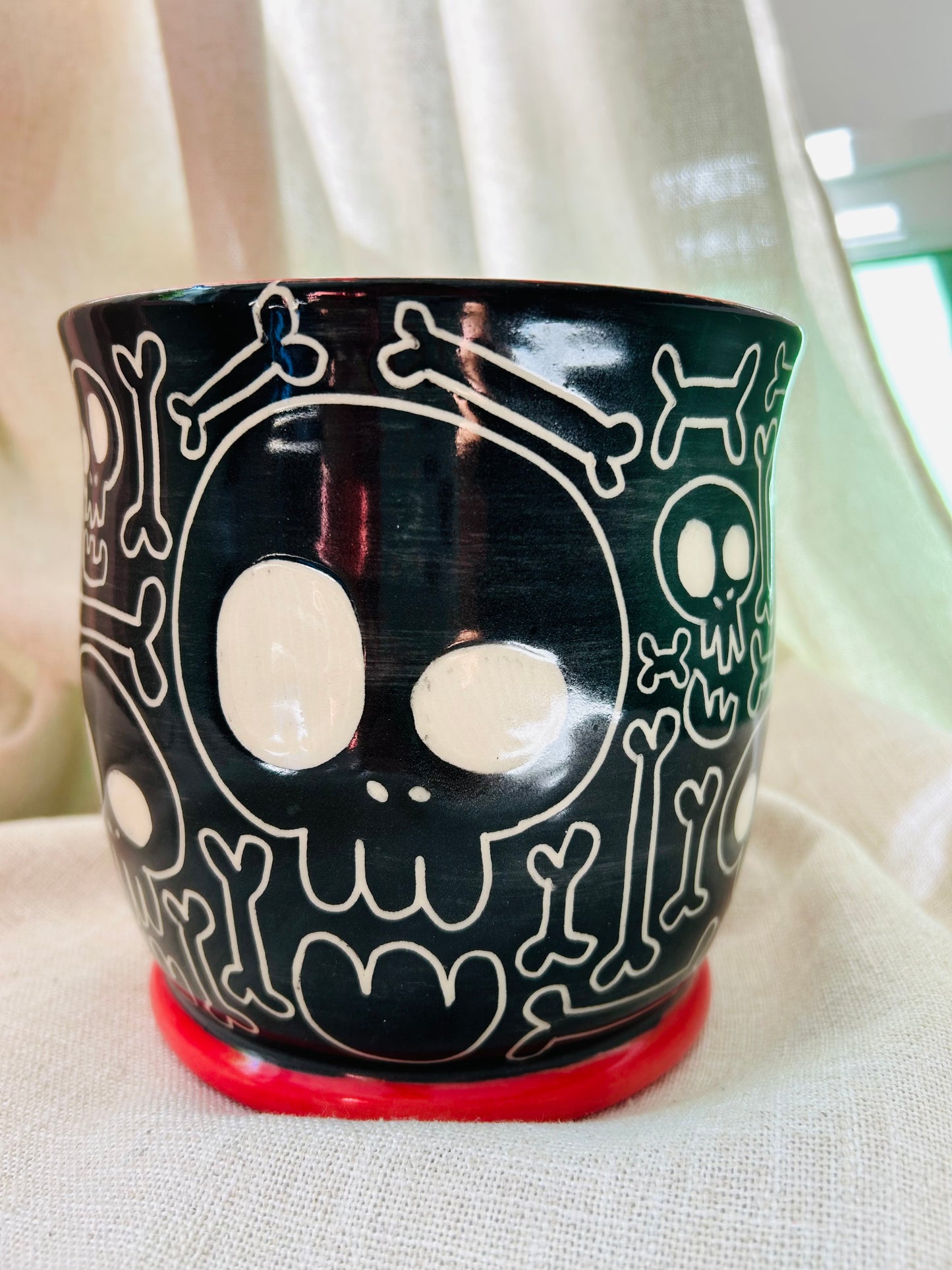 Skull and Bones Kitchen Utensil Holder A