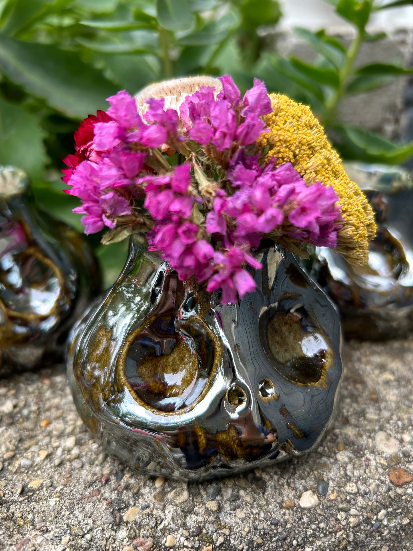 Skull mini vase - mirror, mirror