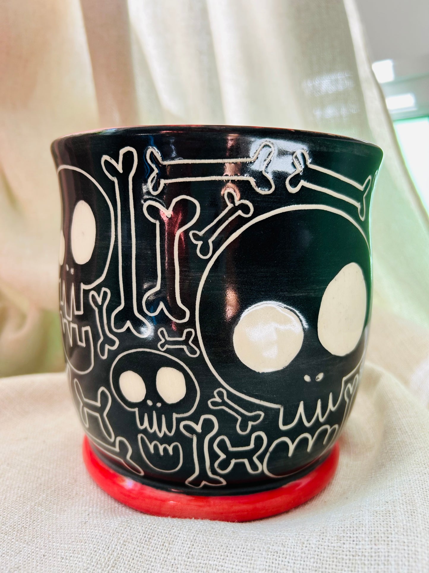 Skull and Bones Kitchen Utensil Holder A