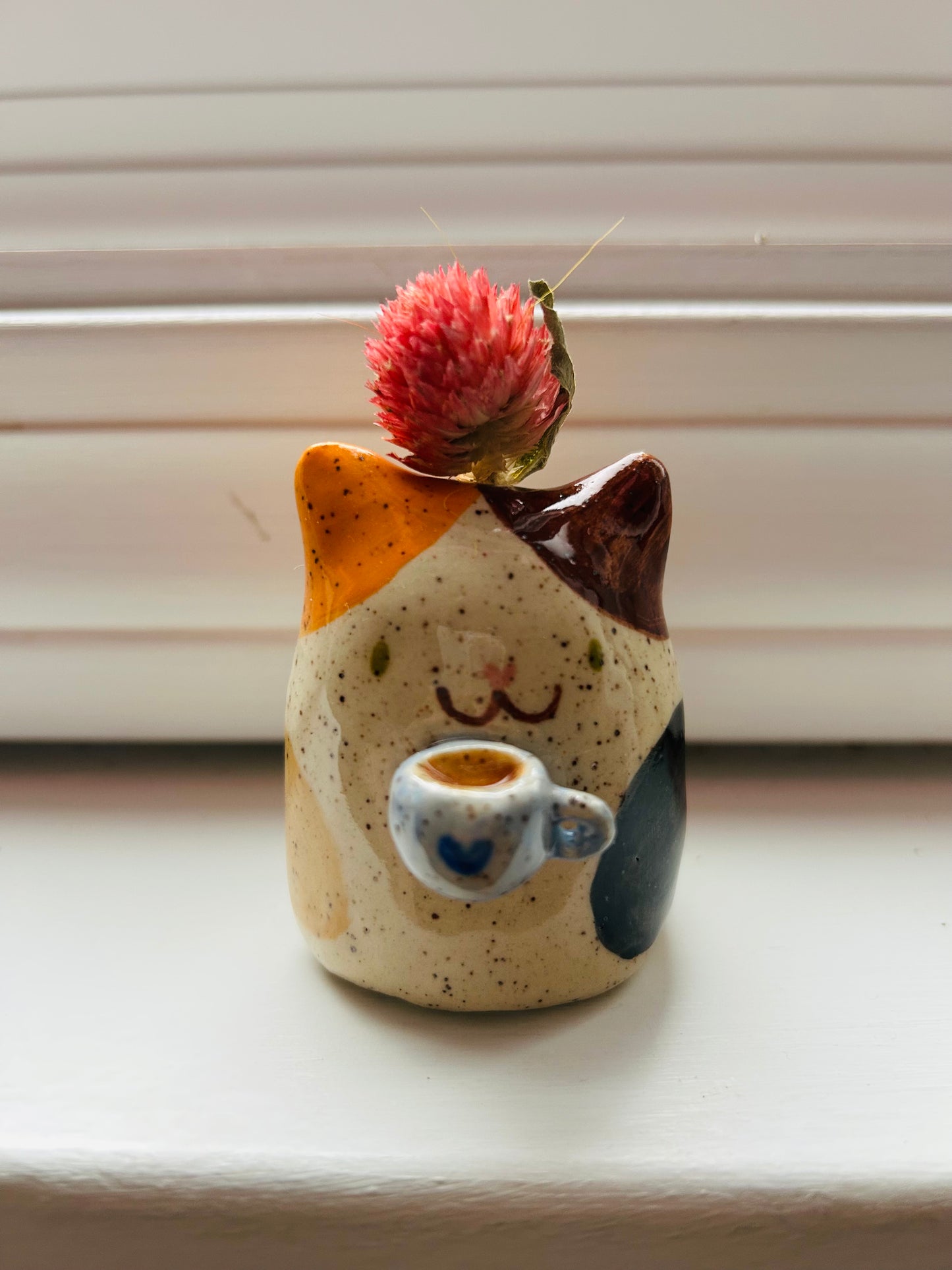 Cat Bud Holder- Coffee