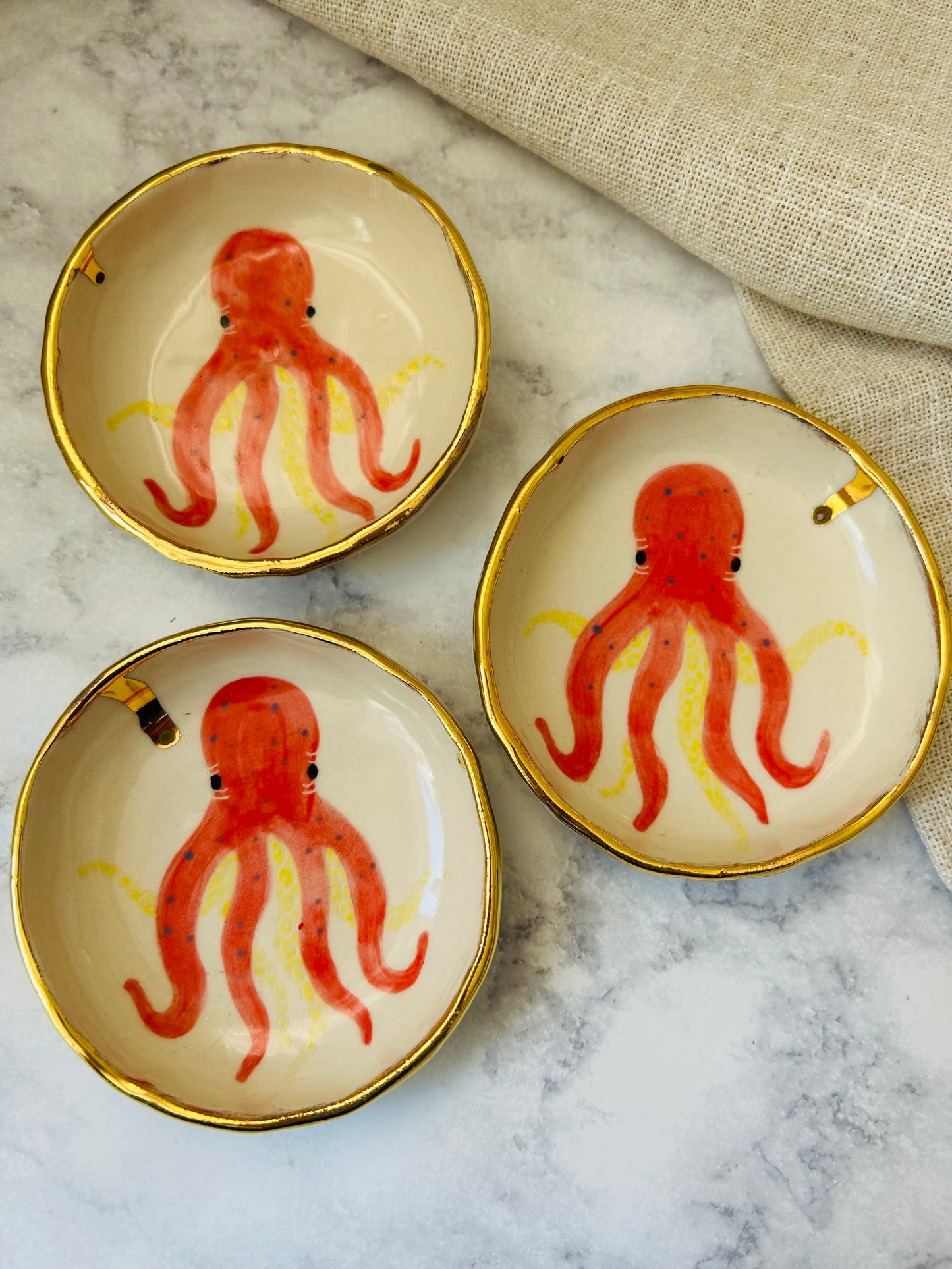 Sealife Trinket Dish- Octopus