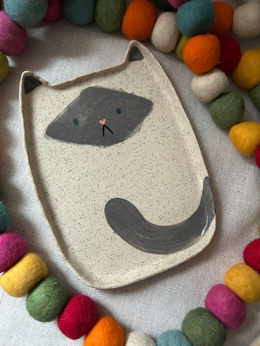 Cat Charcuterie Plate: Siamese