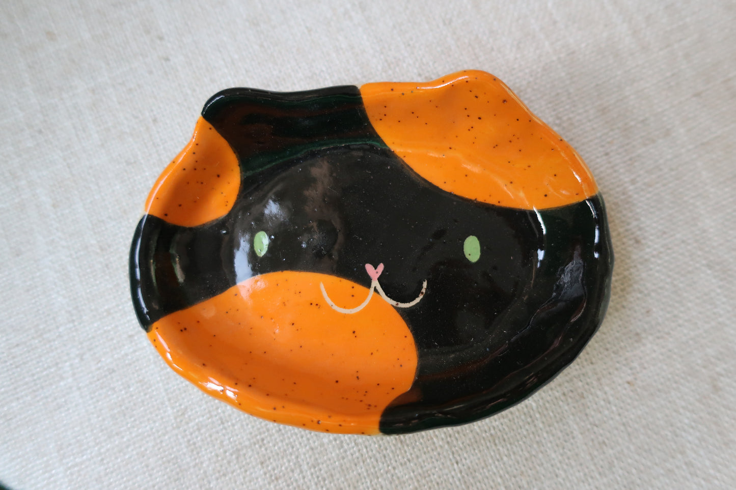 Cat Face Trinket Dish