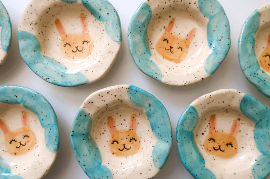 Bunny Mini Round Trinket Dish