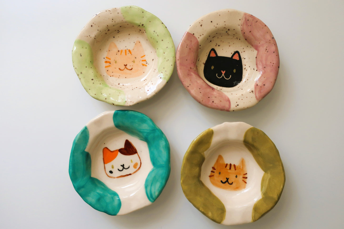 Cat Mini Round Trinket Dish