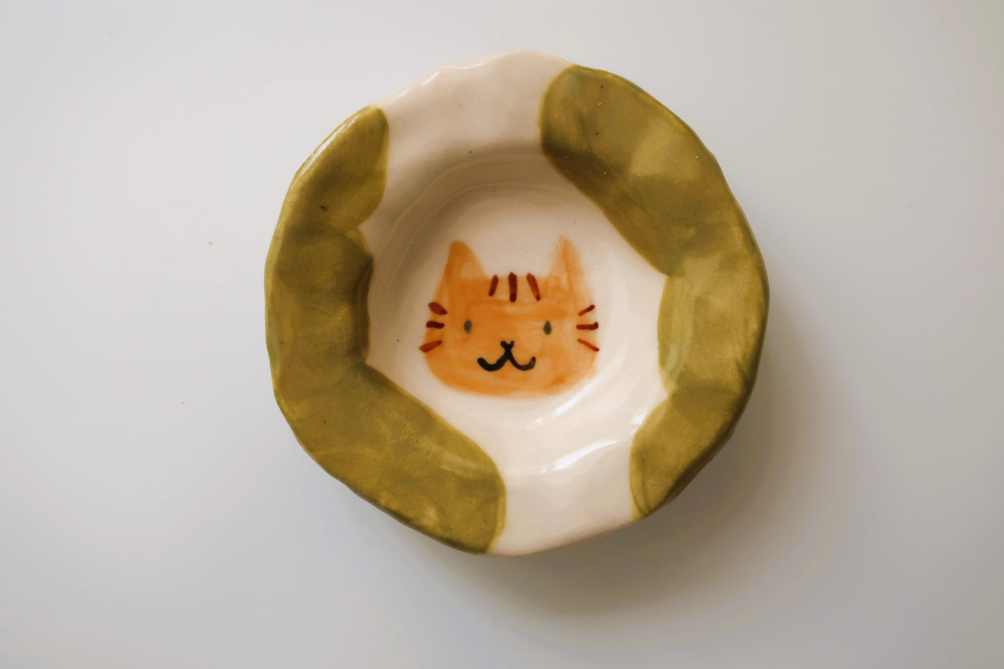 Cat Mini Round Trinket Dish