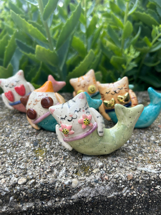 Cat Figurine- Purrmaids