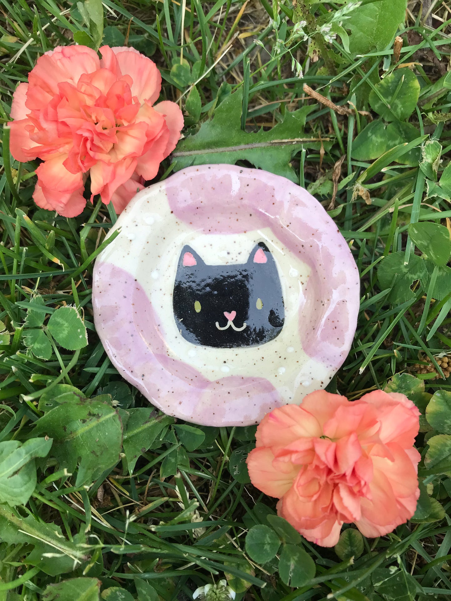 Cat Mini Trinket Dish - Black Cat