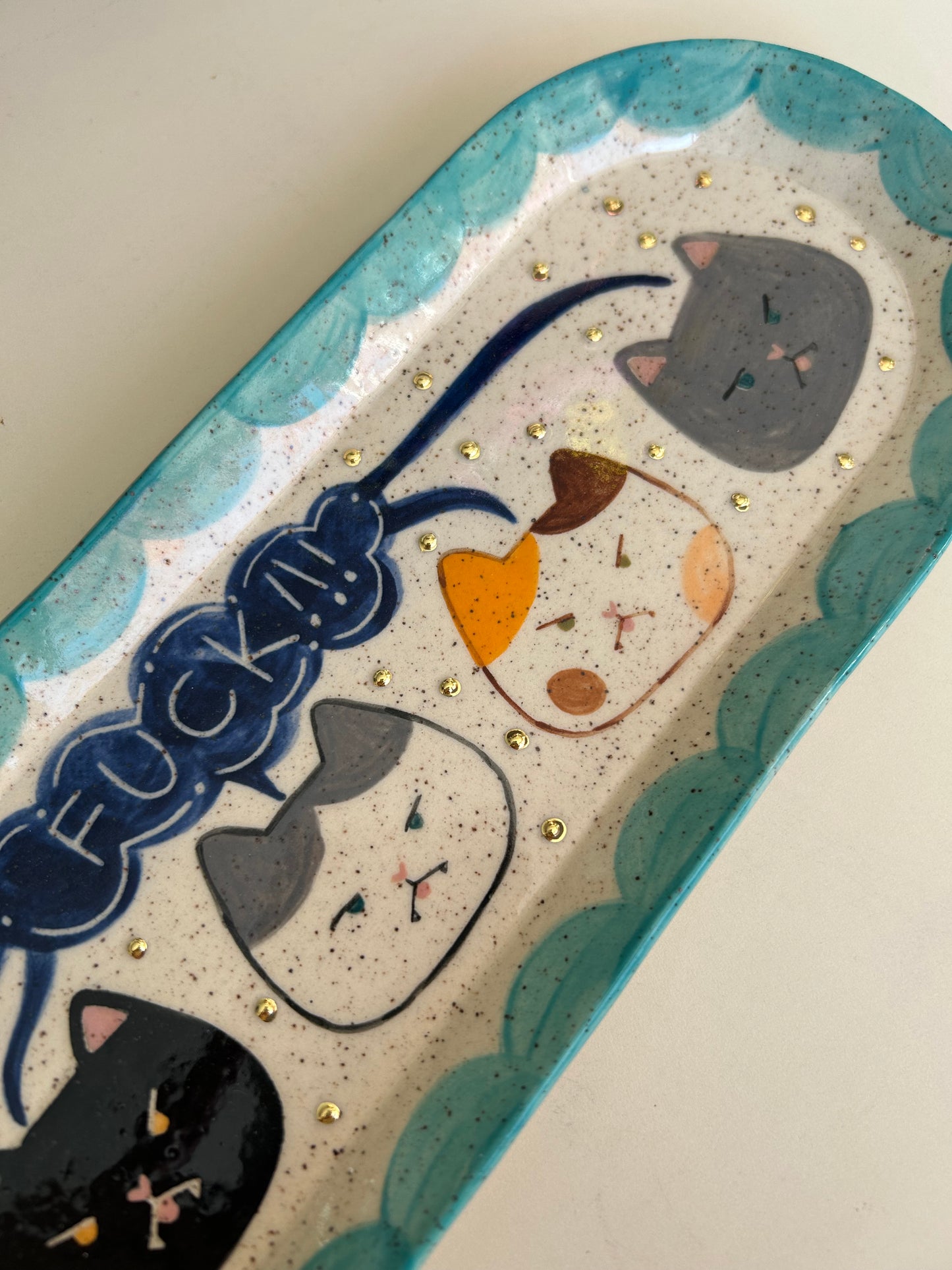 Cat Platter- FUCK cats!