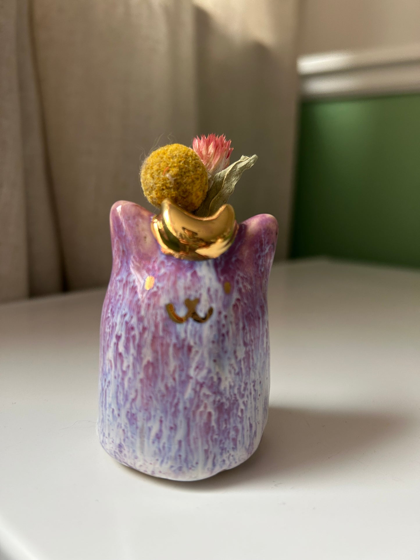 Cat Bud Holder- Lilac Moon