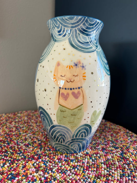 Cat Vase- Purrmaid