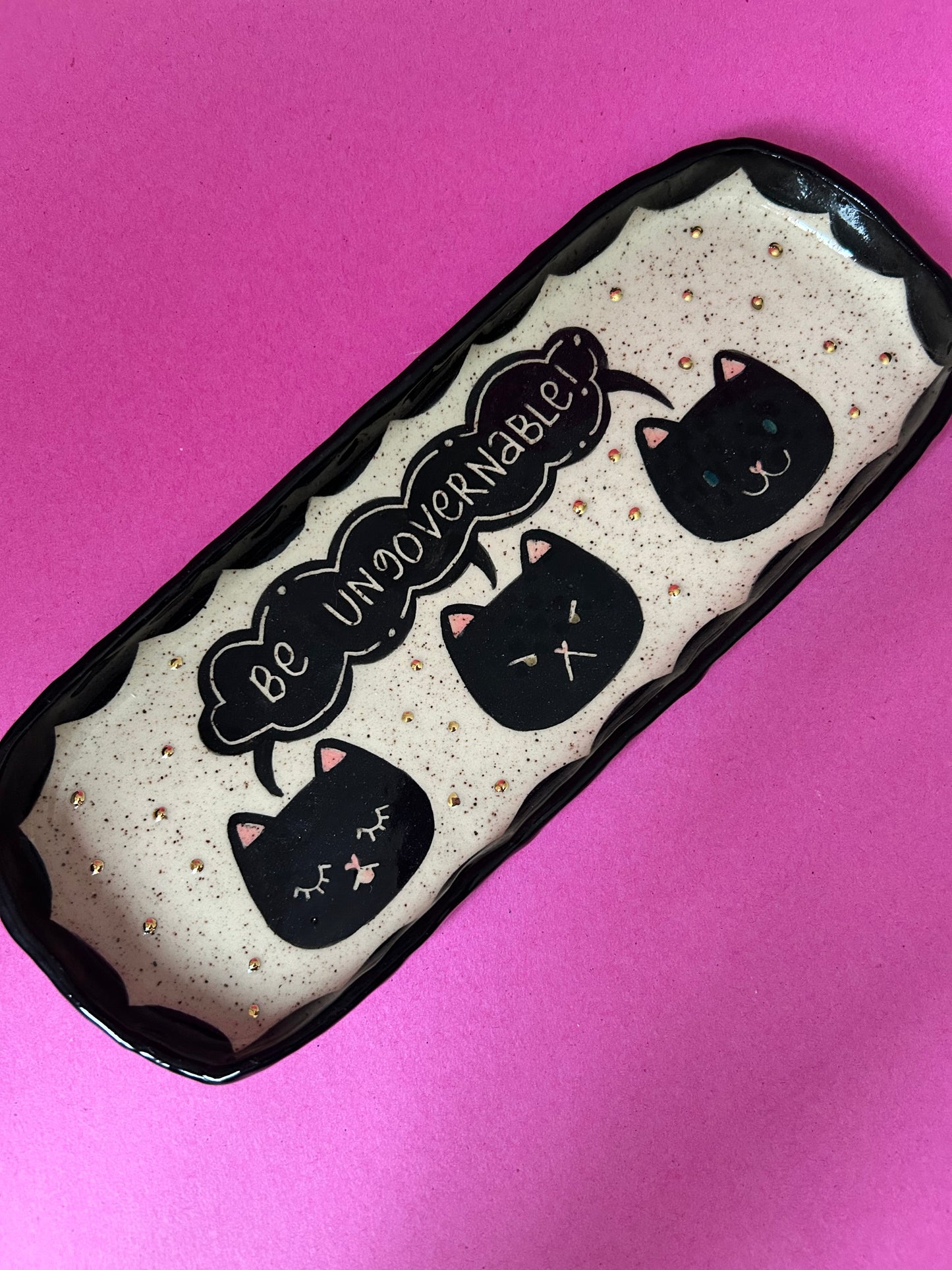 Cat Trinket dish- Be Ungovernable