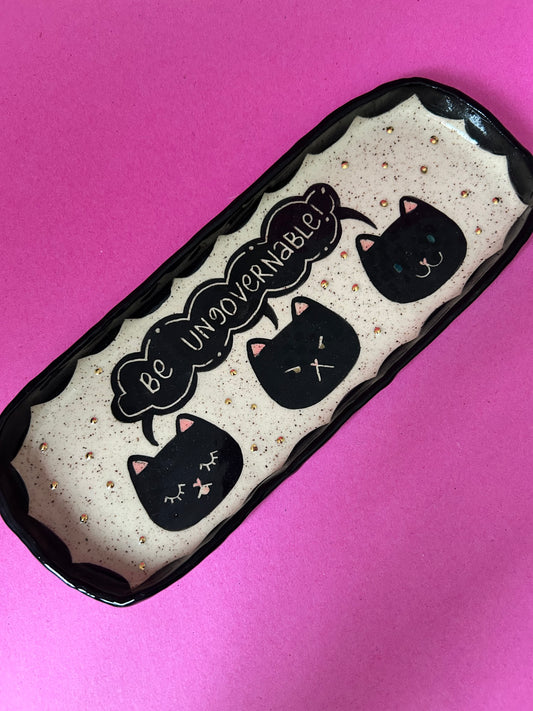 Cat Trinket dish- Be Ungovernable