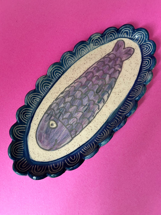 Sealife Trinket dish- sparkle fish