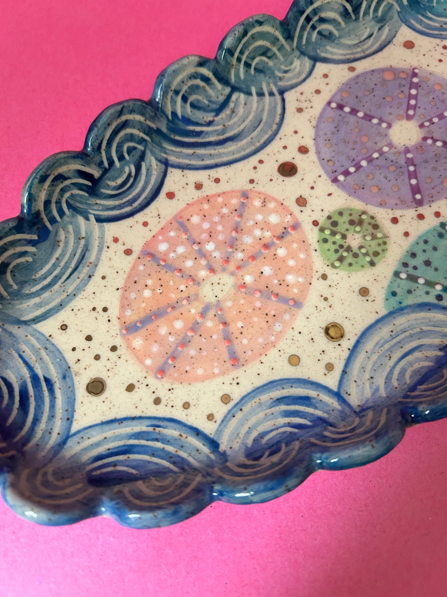 Sealife Trinket dish-  sea urchins