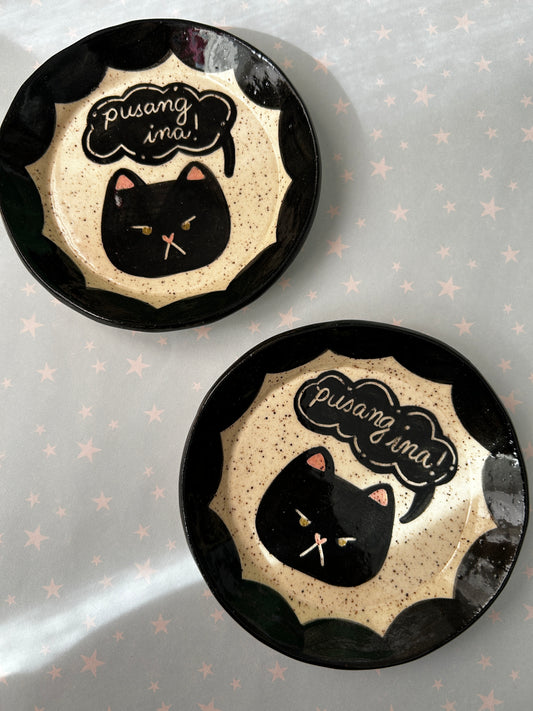Cat Saucer/ Trinket Dish - Pusang Ina