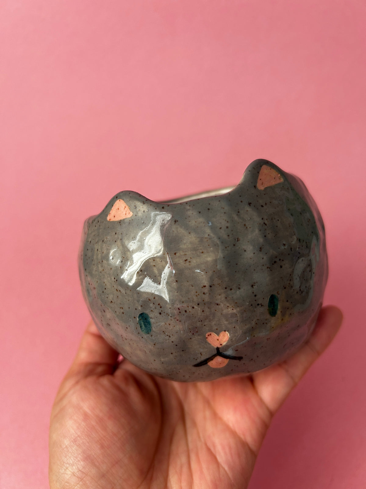 Cat Cup- Grey