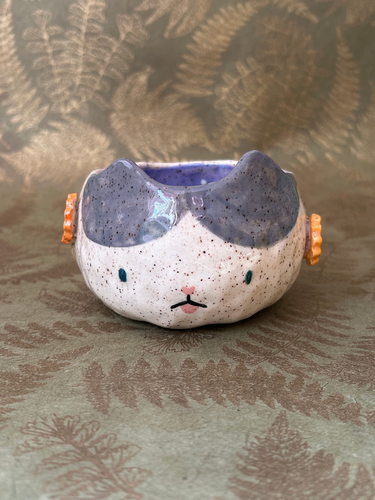 Cat Cup- Marigolds