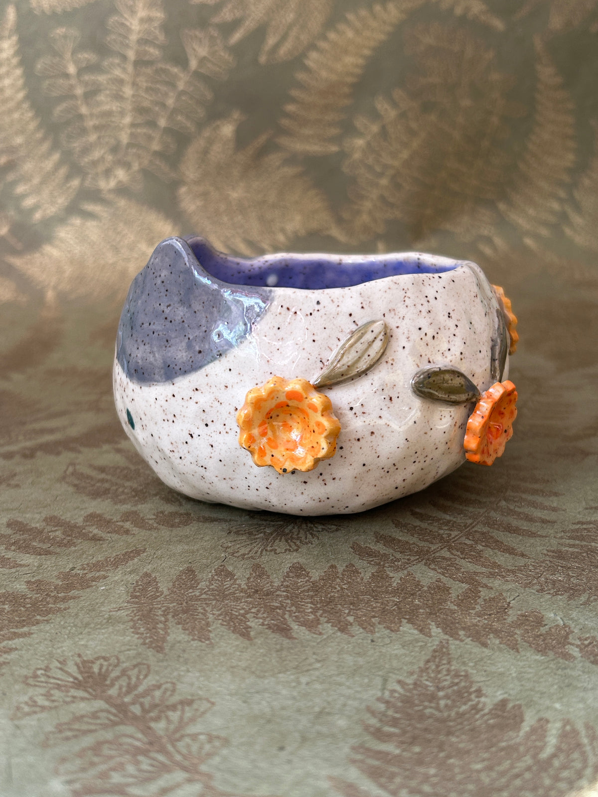 Cat Cup- Marigolds