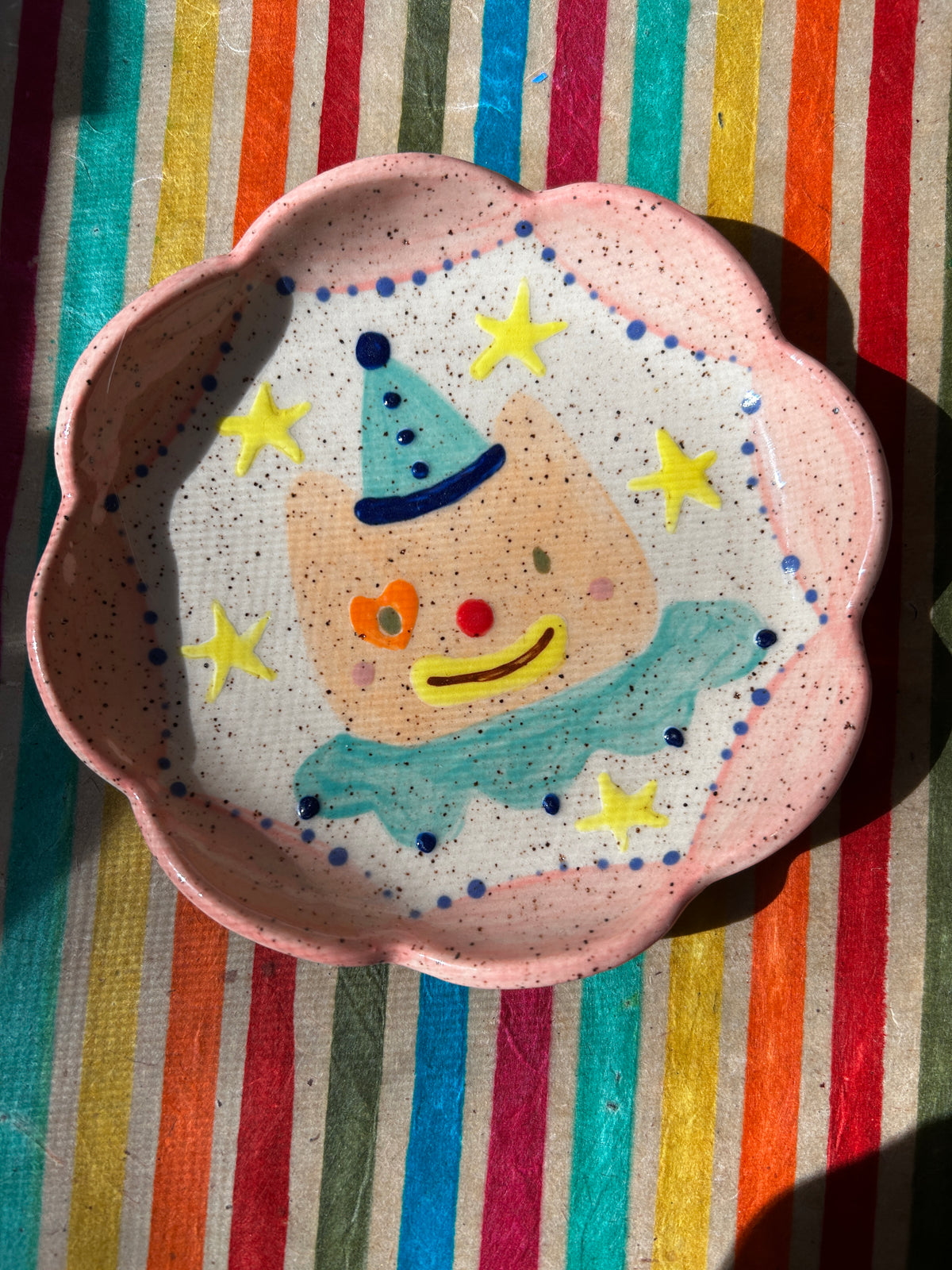 Cat Trinket dish- Clown Cat