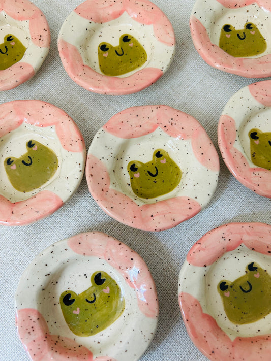 Frog Mini Round Trinket Dish