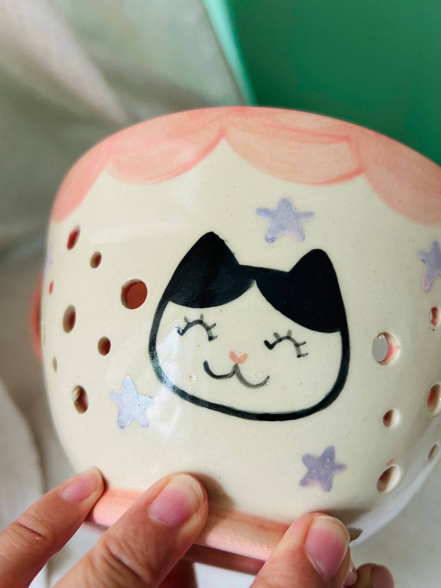 Cat Berry Bowl- Stars