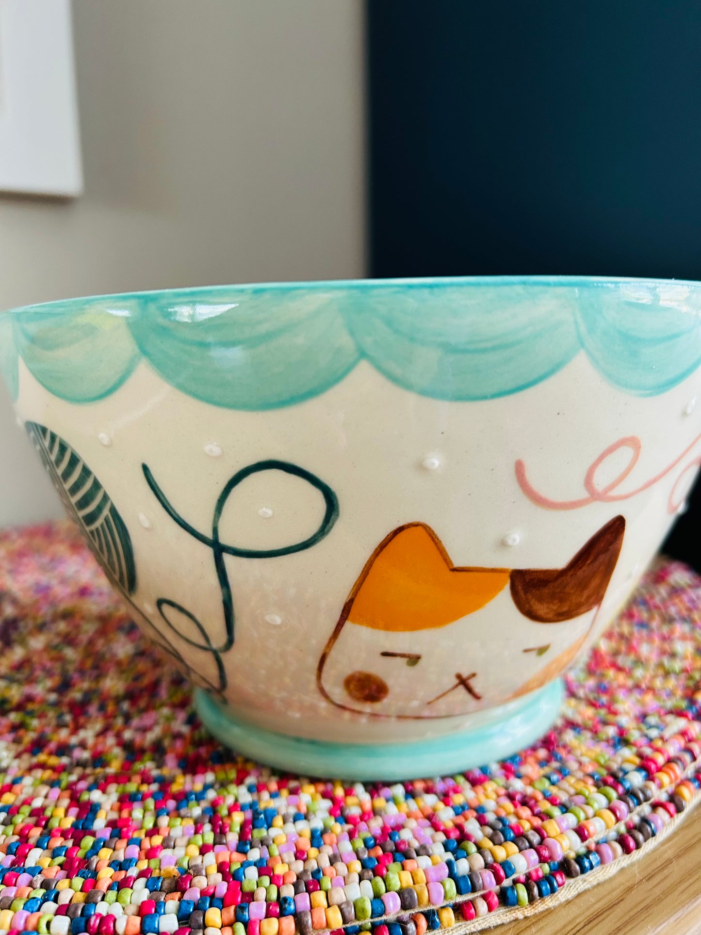 Cat Ramen Bowl- Assorted Orange Kitties Parade