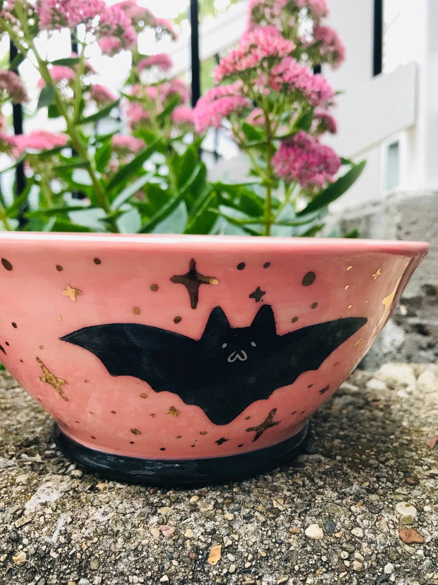 Batty Bat Bow- Pink
